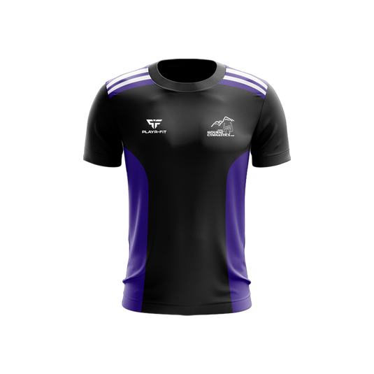 Mourne Gymnastics T-Shirt Endure Dark Navy/Purple - Adults