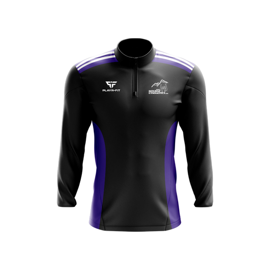 Mourne Gymnastics Midlayer (1/4 Zip) Endure Dark Navy/Purple - Adults