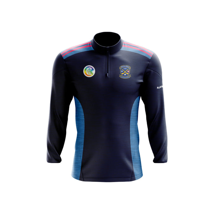 Barryroe Camogie Club Midlayer (1/4 Zip) Endure Navy/Sky - Adults