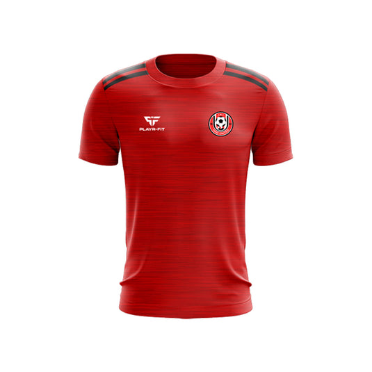 OMP United T-Shirt Endure Red/Black - Kids