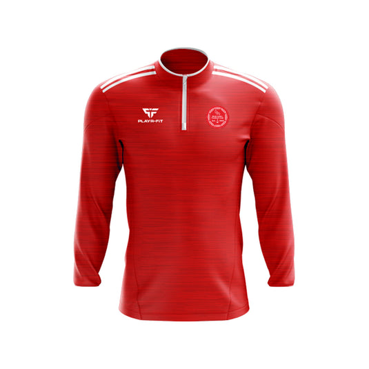 Rock Celtic Midlayer (1/4 Zip) Endure Red/White - Adults
