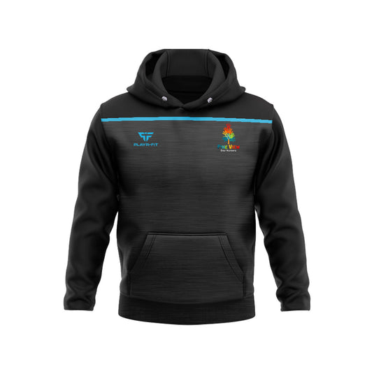 Pineview Day Nursery Hoodie Spirit Black/Sky Blue (Management) - Kids
