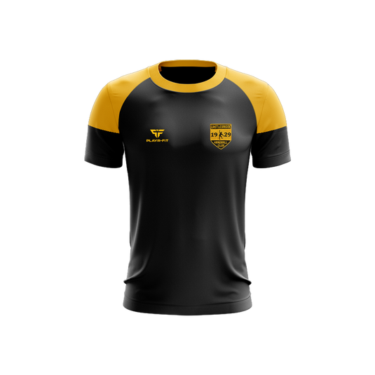 Castlebridge Handball Club T-Shirt Stellar Black/Yellow Gold - Kids