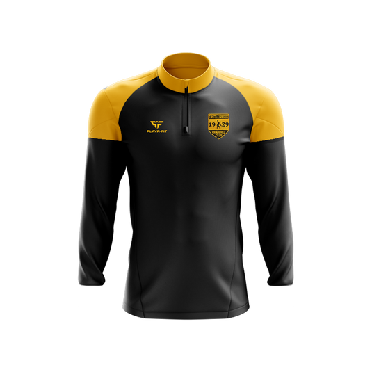 Castlebridge Handball Club Midlayer (1/4 Zip) Stellar Black/Yellow Gold - Adults