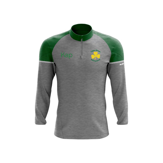 Celtic Bhoys Downpatrick Midlayer (1/4 Zip) Stellar Grey/Green - Adults