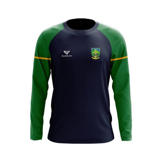 Clonee Wexford LGFA Crew Neck Stellar (Navy/Green/Yellow) - Kids