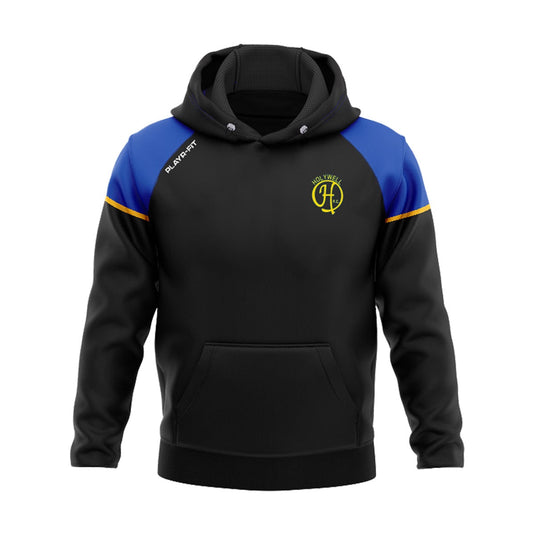 Holywell FC Hoodie Stellar (Black/Blue/Yellow) - Adults