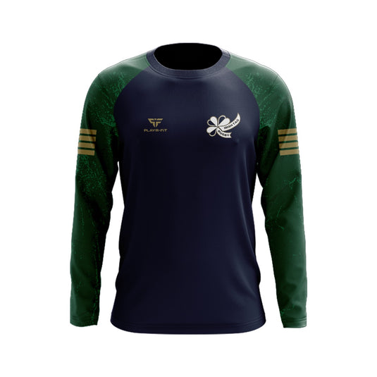 Irish Tag Rugby Crew Neck Stellar (Navy/Green/Gold) - Kids