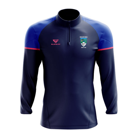 Kilglass Gaels CLG Midlayer (1/4 Zip) Stellar (Navy/Blue/Pink) - Adults