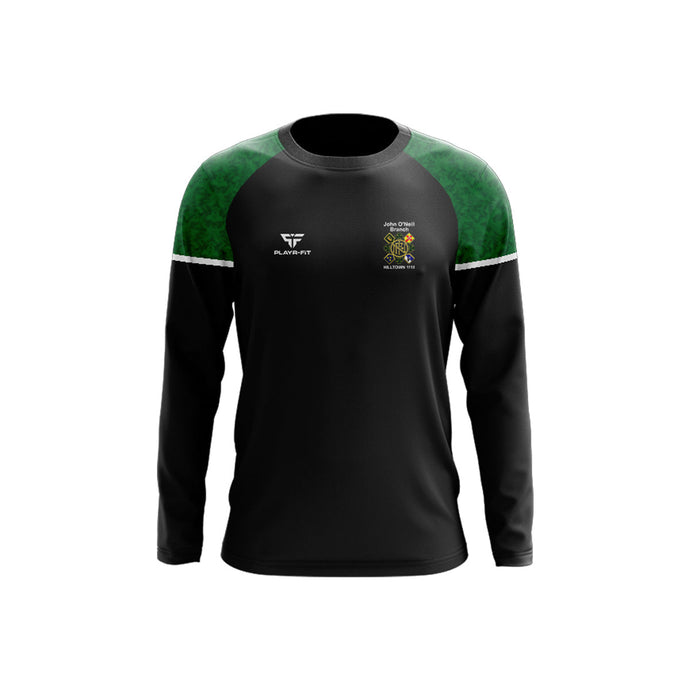 INF Hilltown Crew Neck Stellar Sublimated Black/Green - Adults