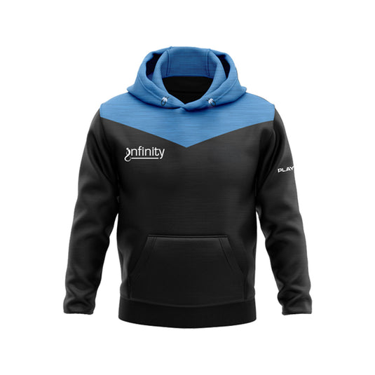 Infinity Swim Academy Hoodie Tenacity Black/Sky Blue - Adults