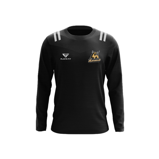 Louth Mavericks Crew Neck Tenacity Black/White - Adults