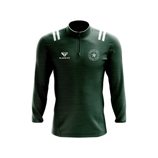 Purley ABC Boxing Club Midlayer (1/4 Zip) Tenacity Bottle Green/White - Kids