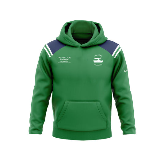 Hibernian GFC NY Hoodie Vigour Green/Navy - Adults