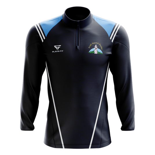St Peter's NS Dromiskin Staff Midlayer (1/4 Zip) Vigour Navy/Sky Blue - Adults
