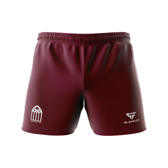 Presentation College Athenry Students Rugby Shorts Maroon - Adults