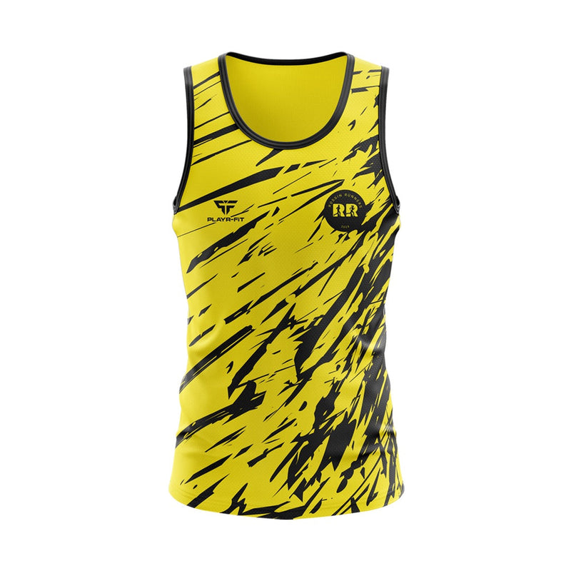 Load image into Gallery viewer, Rossin Runners Running Vest B32 (Yellow/Black) - Kids
