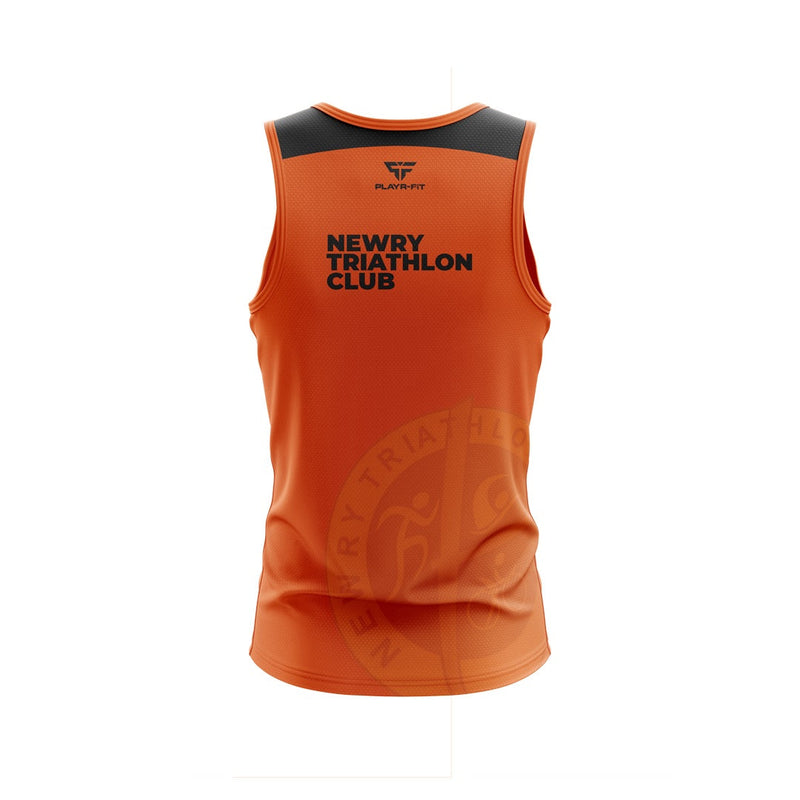 Load image into Gallery viewer, Newry Triathlon Club Running Vest Custom (Orange) - Kids

