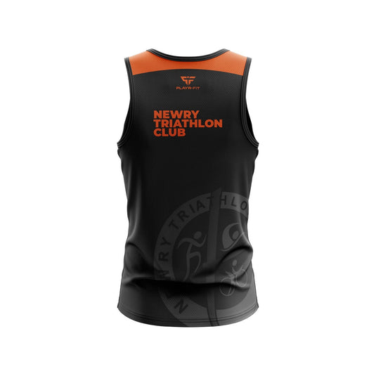 Newry Triathlon Club Running Vest Custom (Black) - Kids