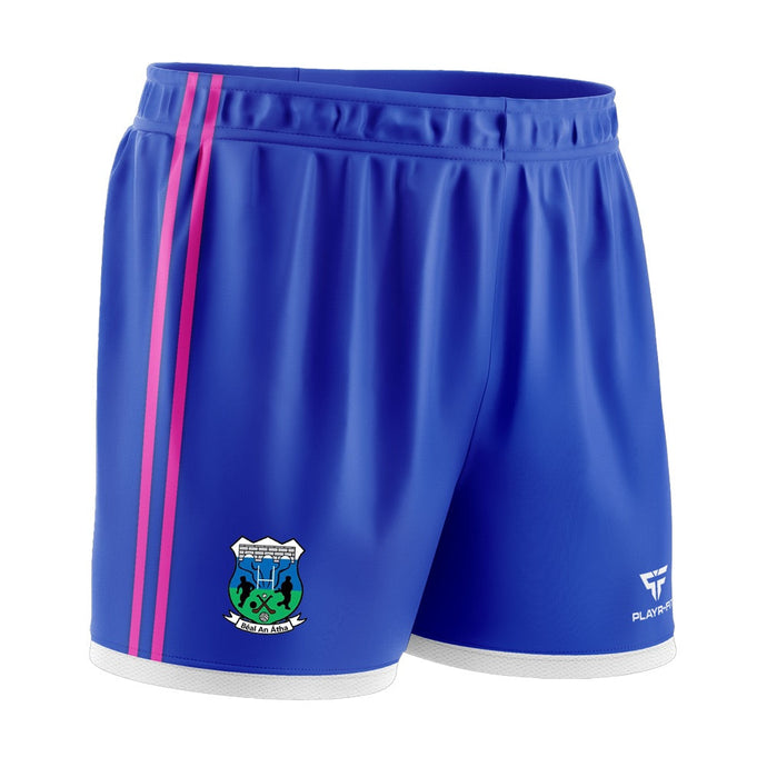 Ballina Handball Club Training/Playing Shorts (Blue/Pink) - Adults