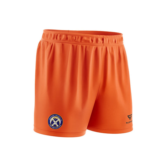 Limavady United FC Pro Soccer Shorts (Cut & Sew) GK Orange - Kids