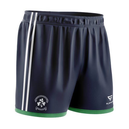 Newry Shamrocks GAC Training/Playing Shorts (Navy/Green) - Kids