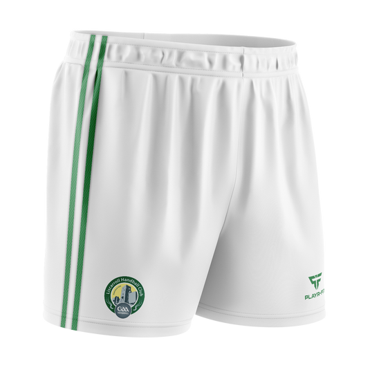 Liscarroll Handball Club Training/Playing Shorts (White) - Kids