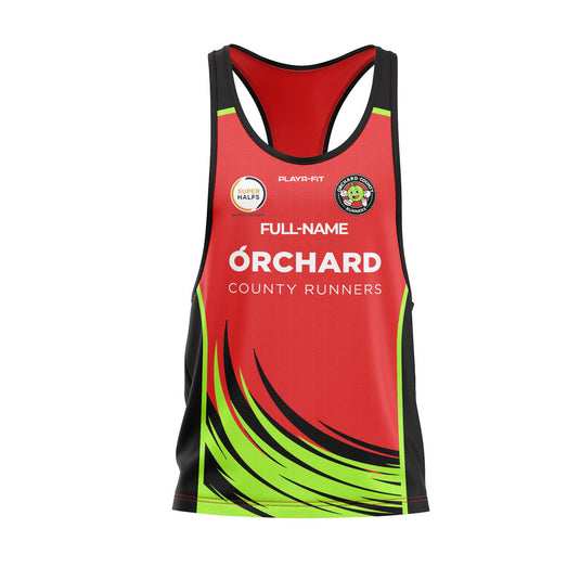 Orchard County Runners Racer Vest Red Super Halfs - Kids