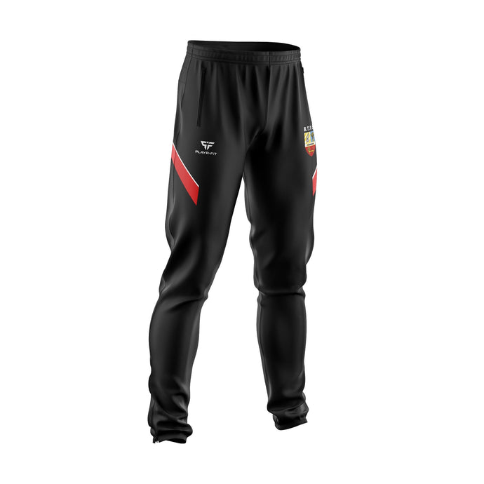 Banbridge Town FC Skinny Pants (Black/Red) - Adults