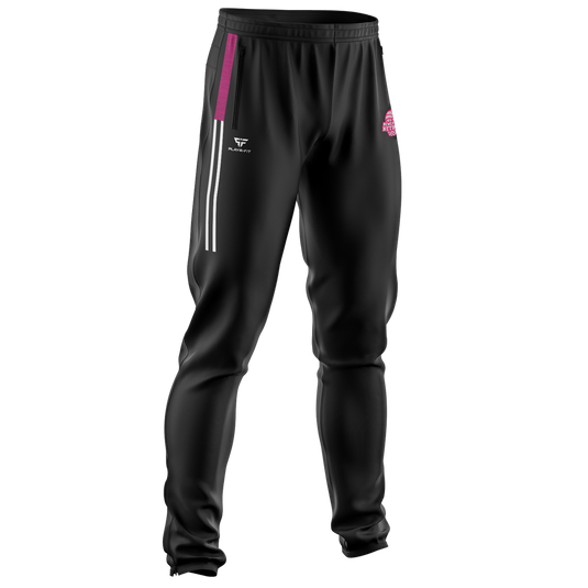 Newcastle Netball Skinny Pants Endure Black/Pink - Adults