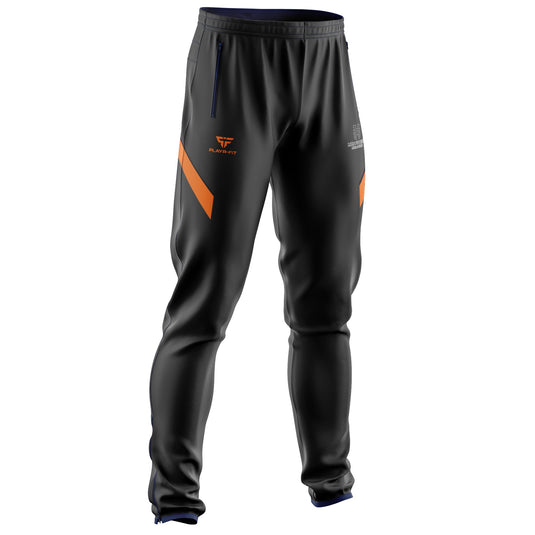 MON Fitness Skinny Pants Black/Orange - Kids
