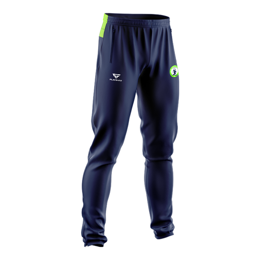 Ski Racing Club NI Skinny Pants Spirit Navy/Lumo Green - Kids