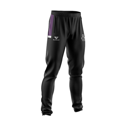 Mooreabbey Milers AC Skinny Pants Stellar (Black/Purple) - Adults
