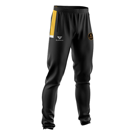 Runners Diary Podcast Skinny Pants Stellar (Black/YellowGold) - Adults