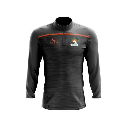 The Road Ahead Support Group Midlayer (1/4 Zip) Spirit (Grey/Orange) - Kids