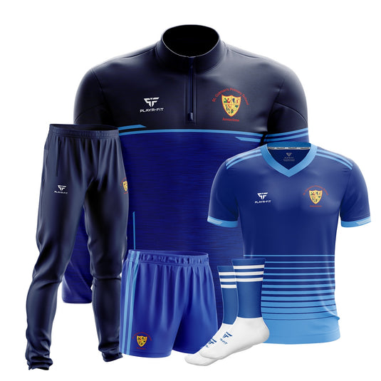 St Colmans PS Annaclone Staff Pack 1 (Midlayer, Jersey, Skinny Pants, Shorts, Mid Socks) - Kids