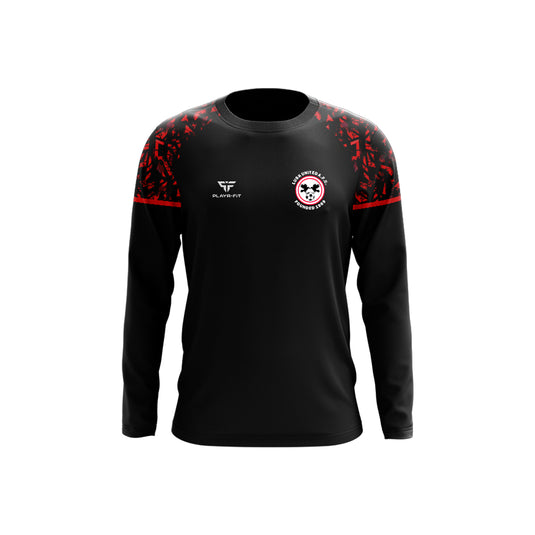 Lusk United Crew Neck Stellar Black/Red - Adults
