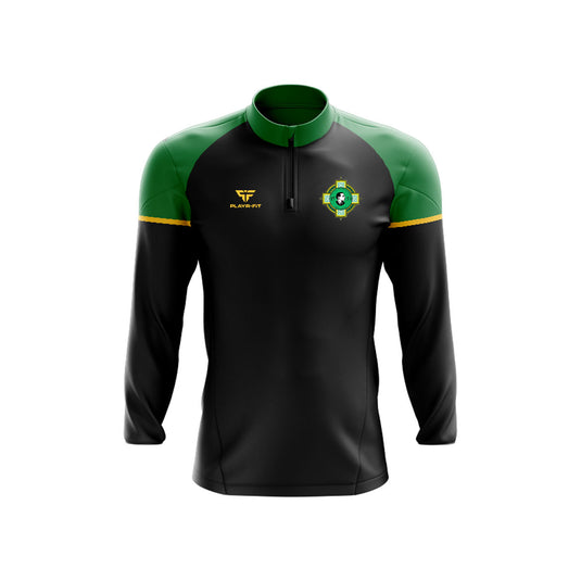 Na Phiarsaigh Belfast Midlayer (1/4 Zip) Stellar (Black/Green) - Kids