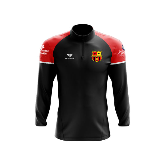 Broomhedge Maghaberry FC Midlayer (1/4 Zip) Stellar Black/Red - Kids