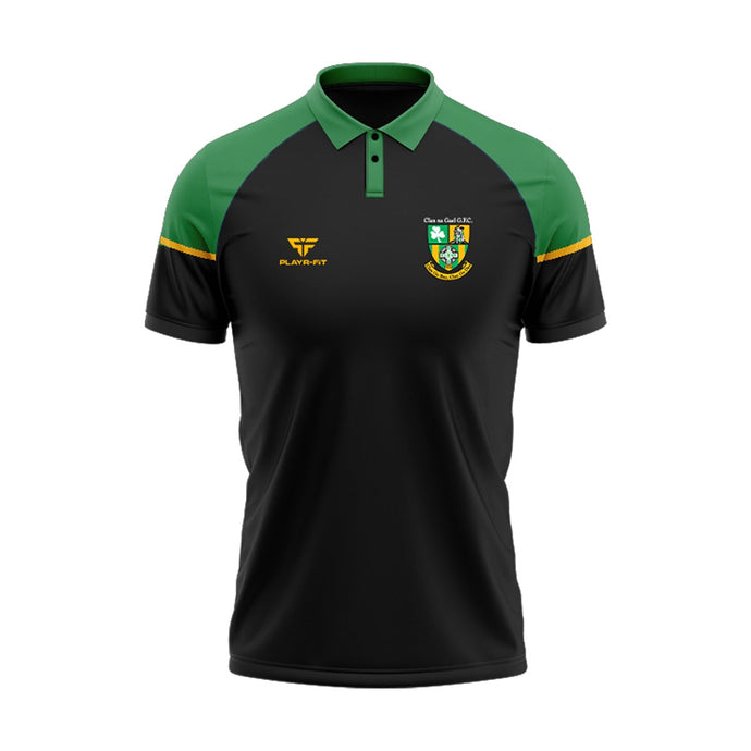 Clan Na Gael GFC Dundalk Polo Stellar (Black/Green/Yellow) - Adults