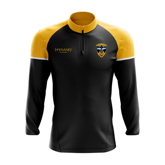 Corduff Gaels GFC Midlayer (1/4 Zip) Stellar (Black/Yellow) - Adults