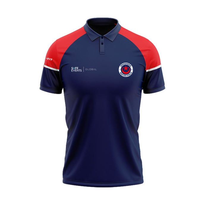 Drogheda Water Polo Mens Polo Stellar (Navy/Red/White) - Adults