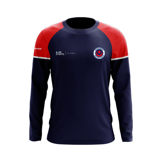 Drogheda Water Polo Mens Crew Neck Stellar (Navy/Red/White) - Adults