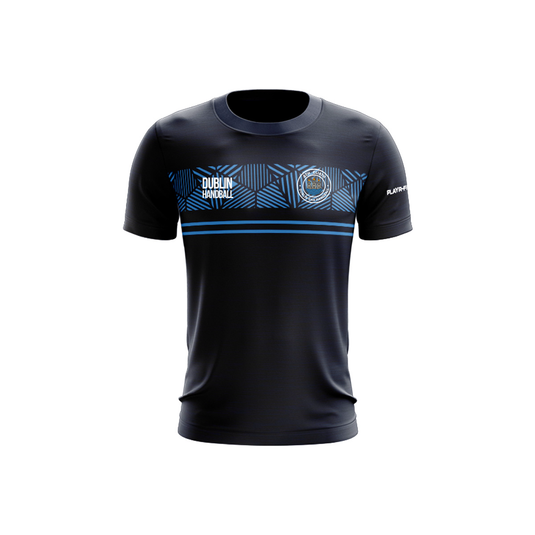Dublin Handball T-Shirt Optimum Navy/Sky Blue - Adults