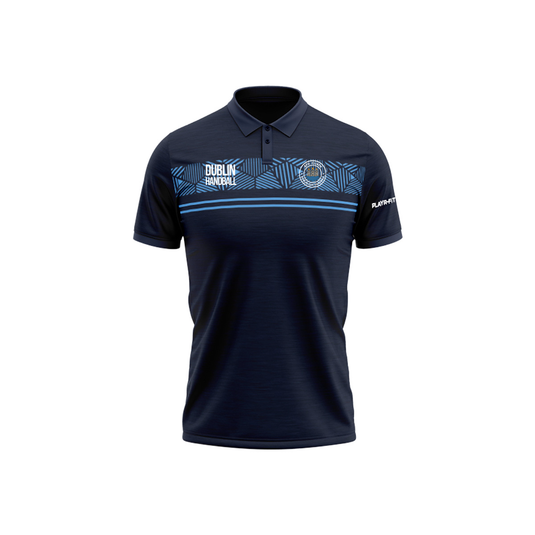 Dublin Handball Polo Optimum Navy/Sky Blue - Adults