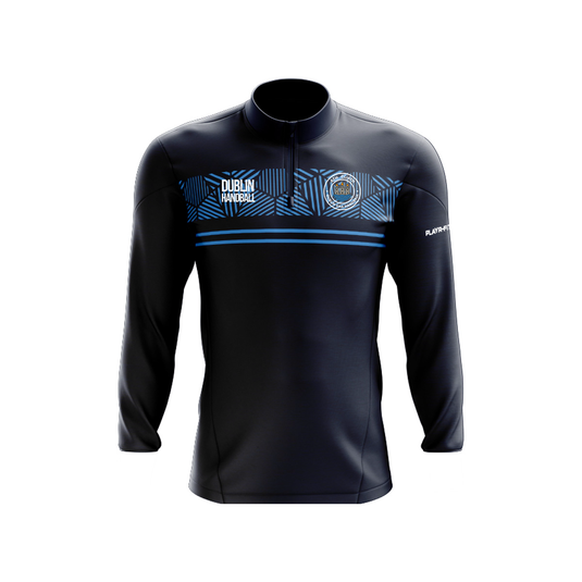 Dublin Handball Midlayer (1/4 Zip) Optimum Navy/Sky Blue - Adults
