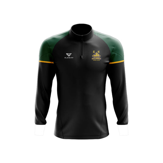 Killarney Judo Club Midlayer (1/4 Zip) Stellar (Black/Bottle Green) - Kids