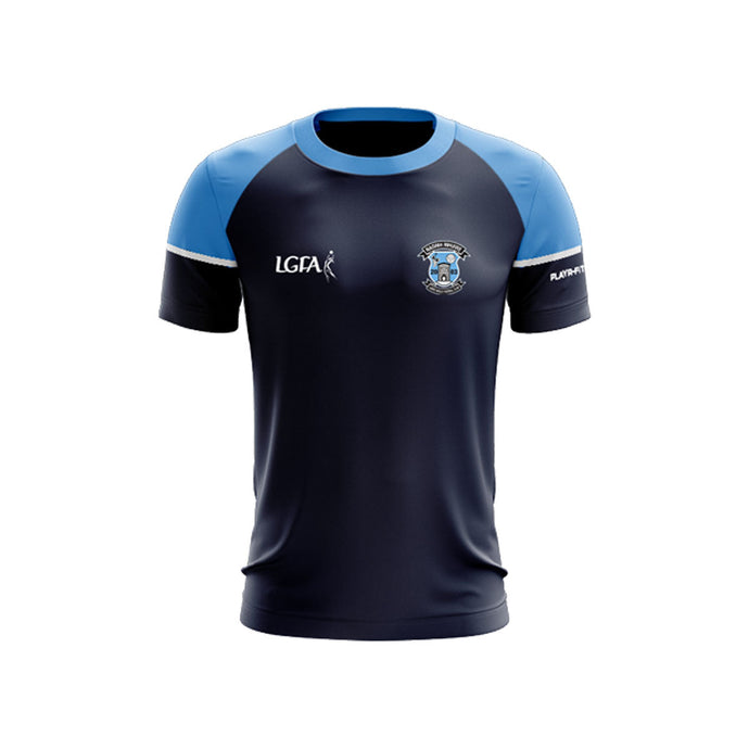 Naomh Mhuire LGFA T-Shirt Stellar Navy/Sky Blue - Adults