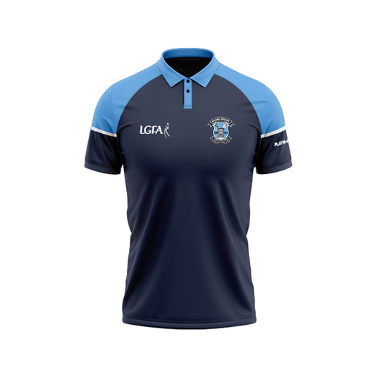 Naomh Mhuire LGFA Polo Stellar Navy/Sky Blue - Adults