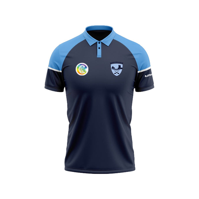 Oranmore Maree Camogie Polo Stellar Navy/Sky Blue - Kids